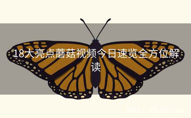 18大亮点蘑菇视频今日速览全方位解读